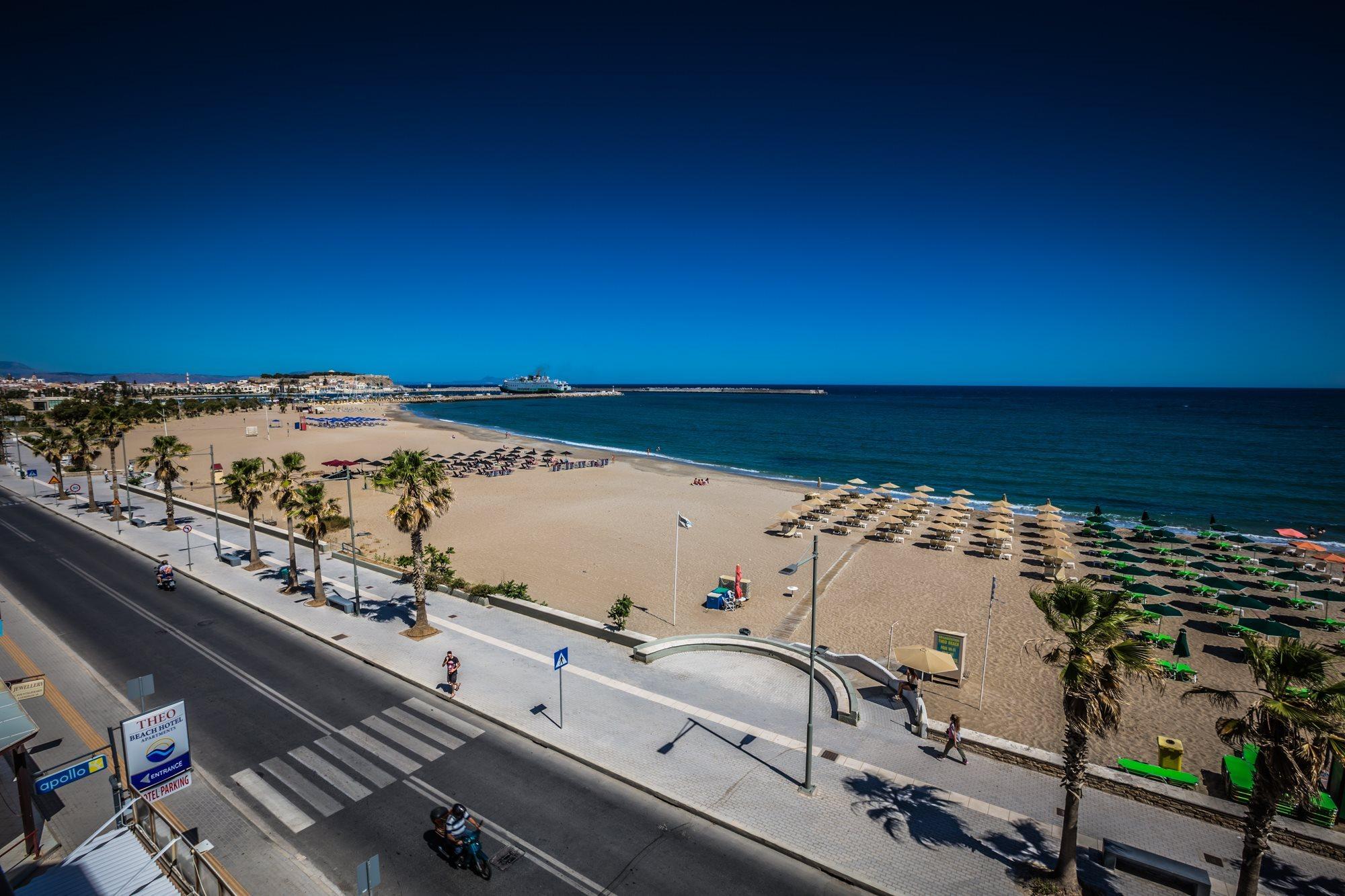 Theo Beach Hotel Apartments Ретимно Екстериор снимка