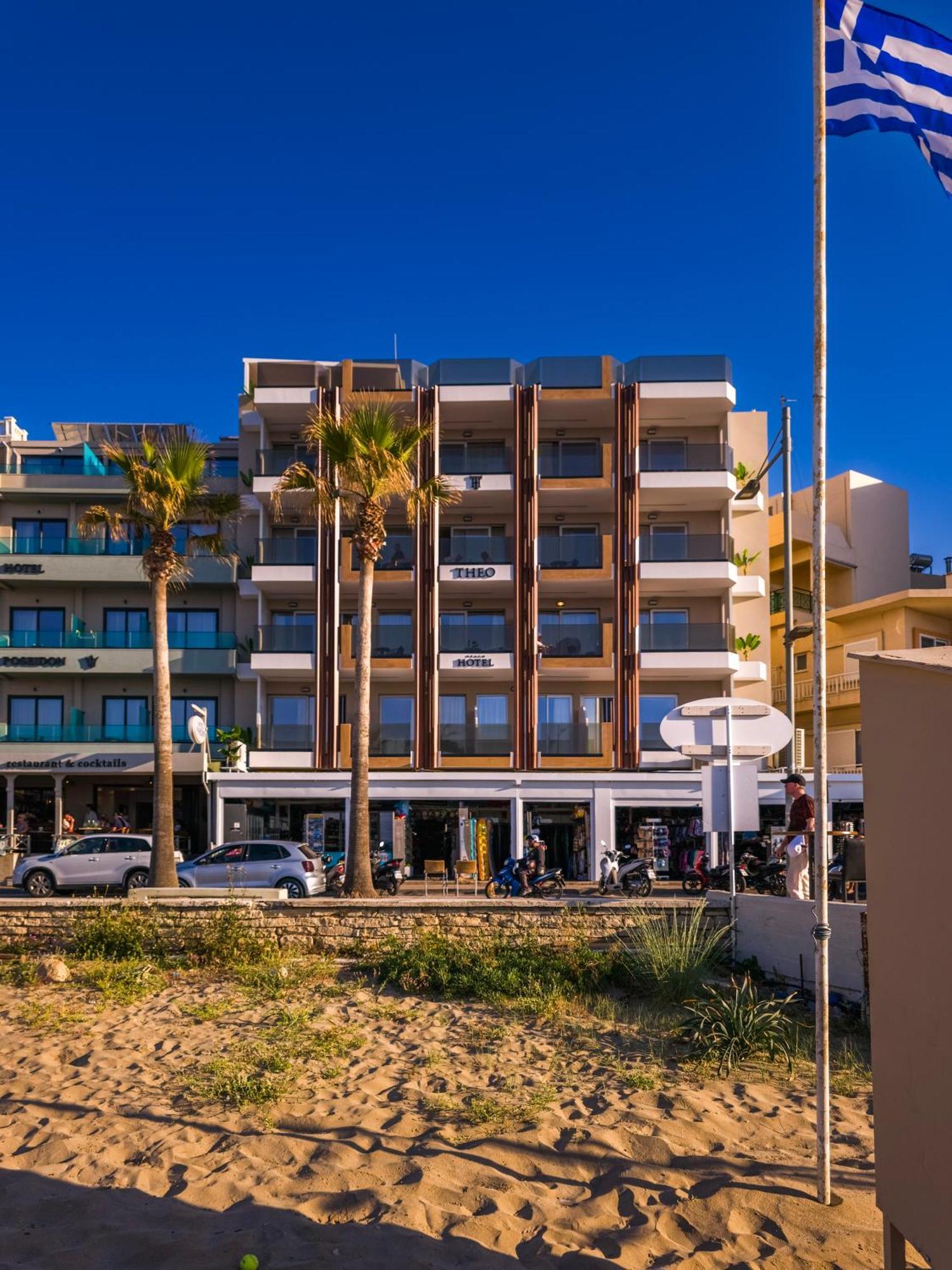 Theo Beach Hotel Apartments Ретимно Екстериор снимка