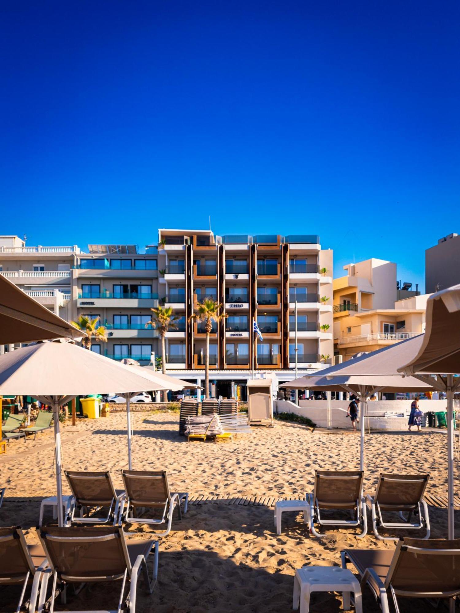 Theo Beach Hotel Apartments Ретимно Екстериор снимка