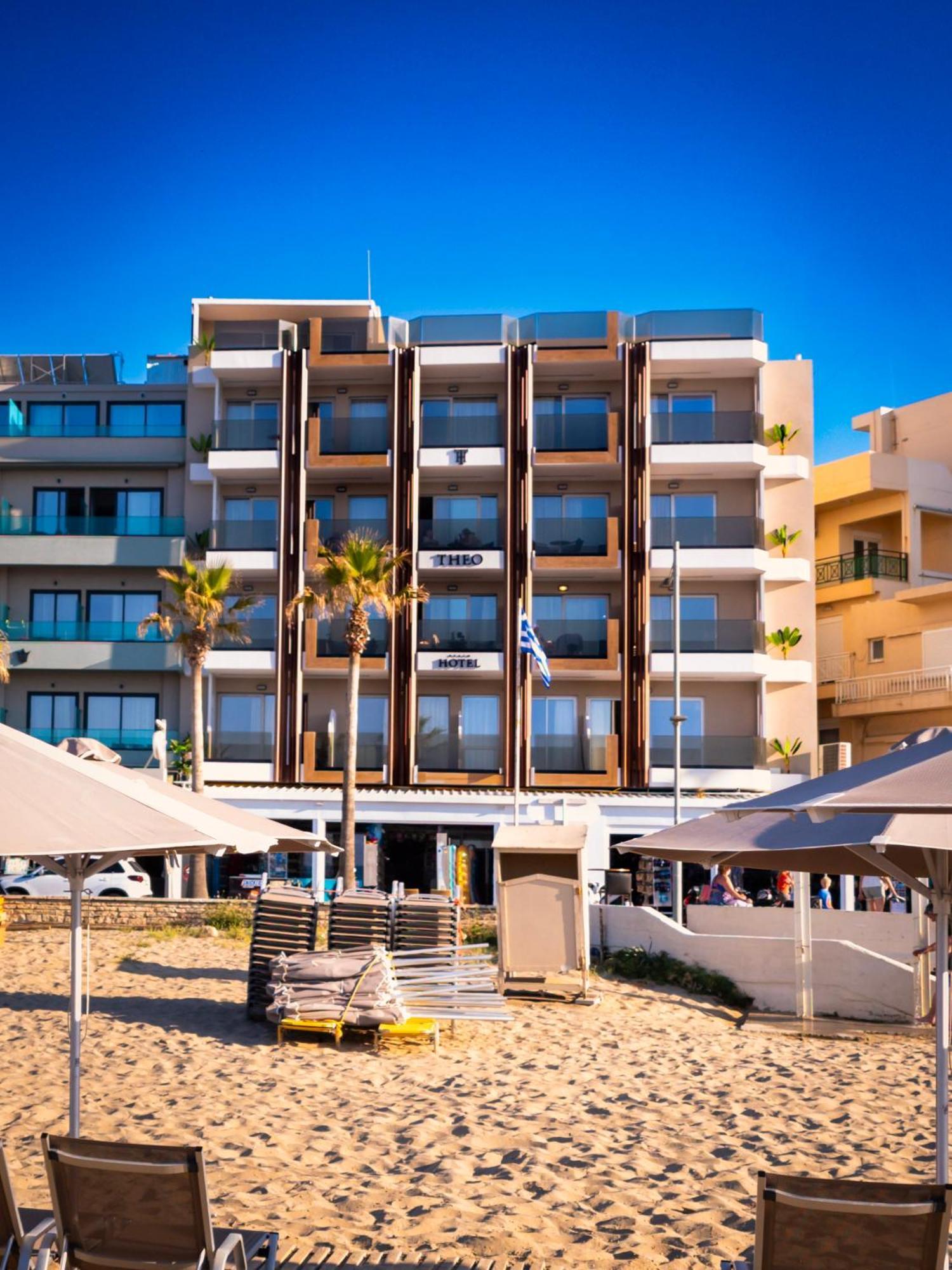 Theo Beach Hotel Apartments Ретимно Екстериор снимка